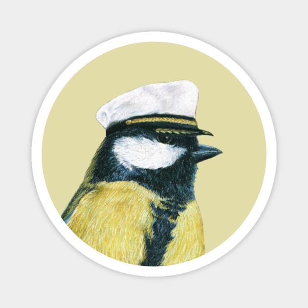 Great tit Magnet by Mikhail Vedernikov